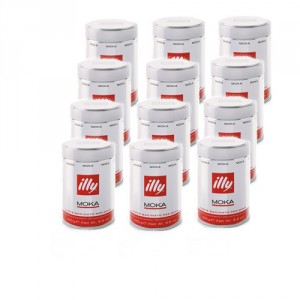 illy Koffie Moka Normaal Gemalen 12 blikken illy Koffie Moka Normaal Gemalen 12 blikken