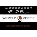 Wereldkoffie koffiebonen Cadeaubon &euro; 25,-