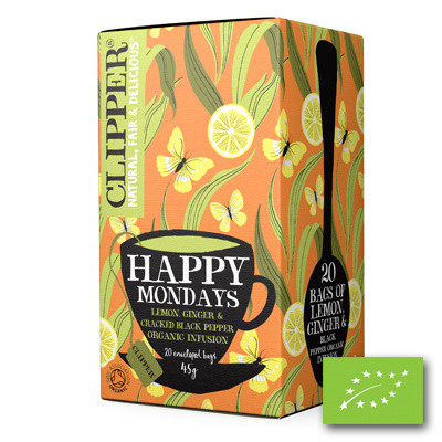 Clipper Tea Heh Happy Mondays Bio 6 X 20 Zakjes clipper tea kopen in de aanbieding Clipper Tea Heh Happy Mondays Bio 6 X 20 Zakjes clipper tea kopen in de aanbieding