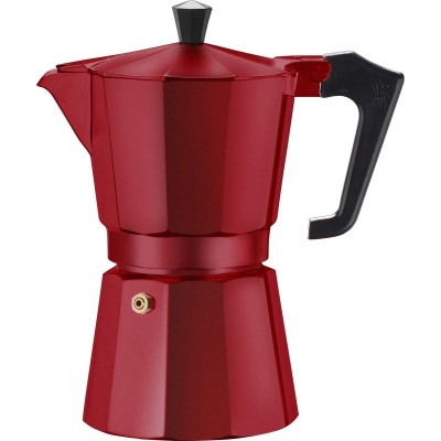 Voccelli Espresso Maker 3 kops Alu/rood